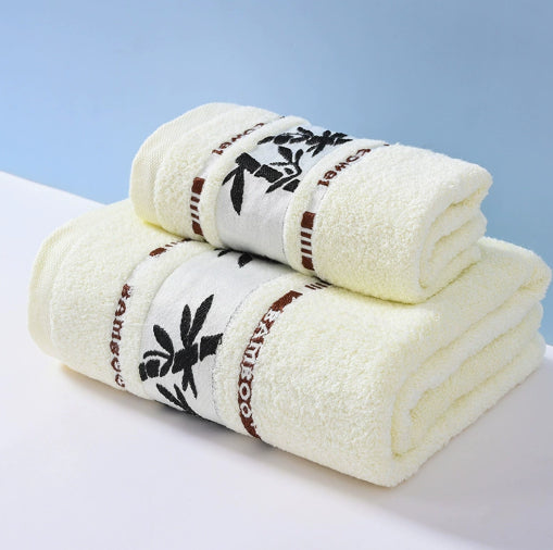 Bamboo charcoal fiber bath towel