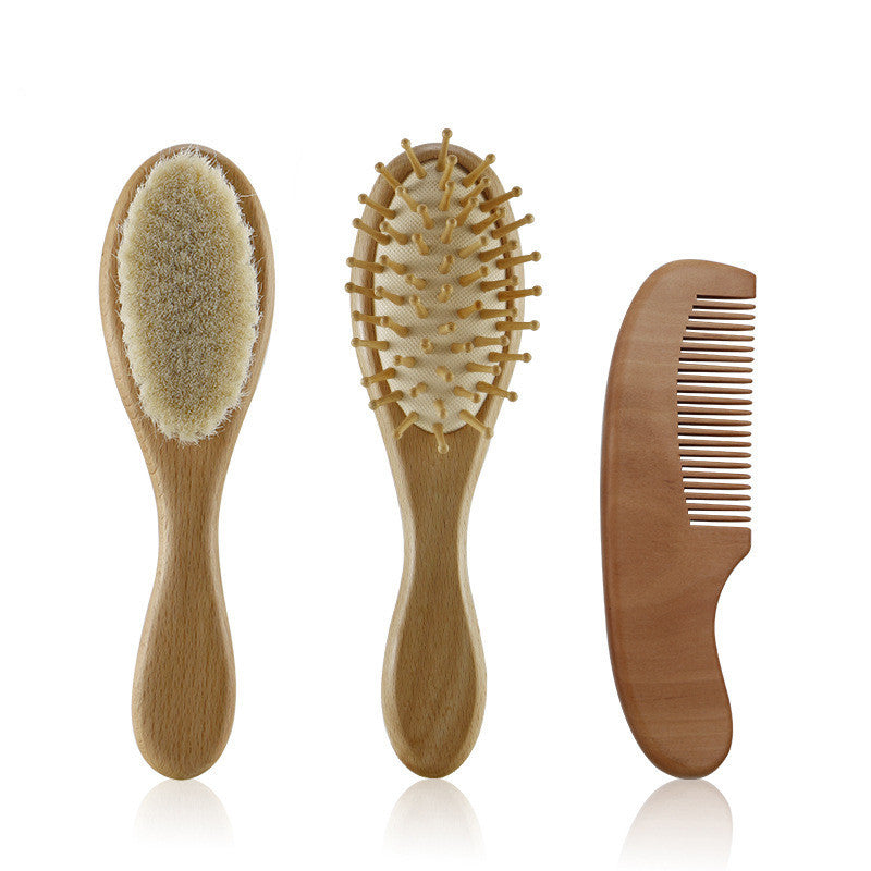 Baby Shower Shampoo Brush & Soft Bristle Comb Set