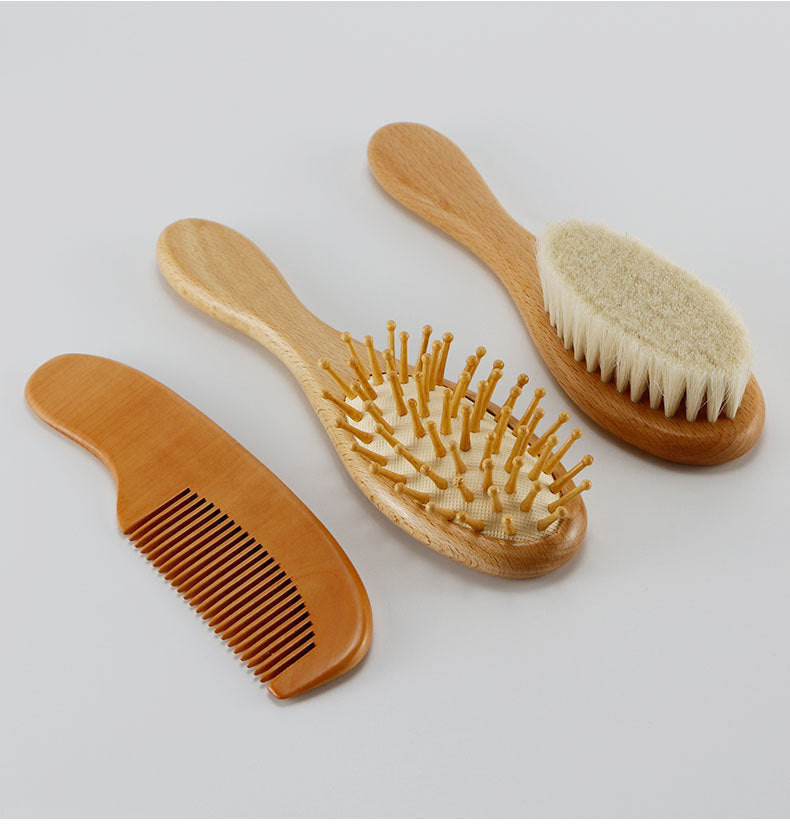 Baby Shower Shampoo Brush & Soft Bristle Comb Set